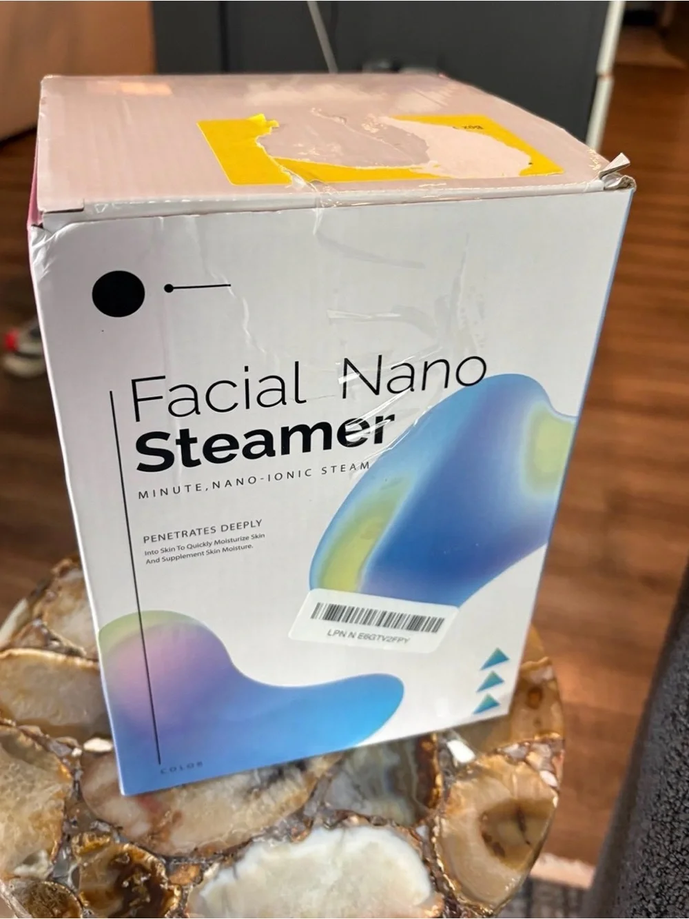 Facial Steam Vaporizer with Adjustable Arm - Black and Blue